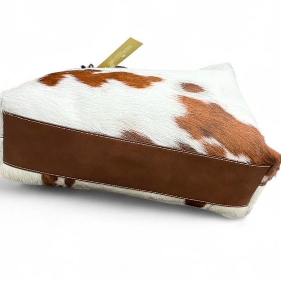 NWT Cavalcanti Cowhide/Calf Hair Leather Hobo Shoulder Bag Viral - Picture 6 of 10